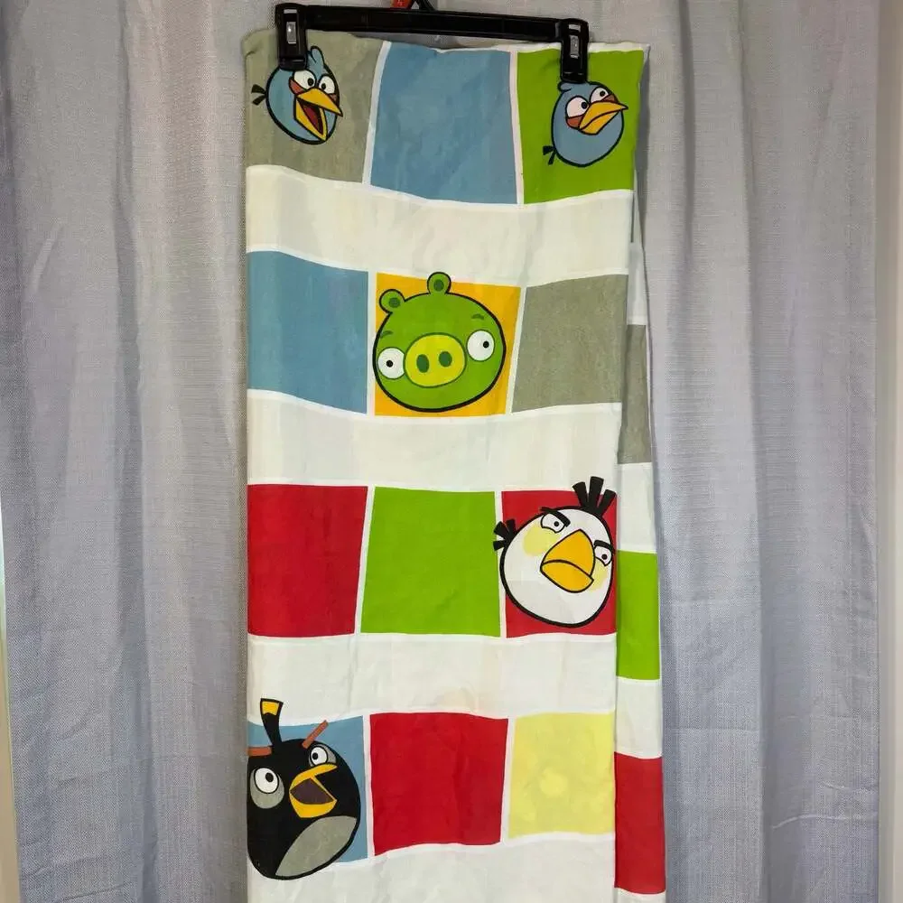 Angry Birds Twin /Full Bedding Set Flat and fitted sheet with 1 pillow case